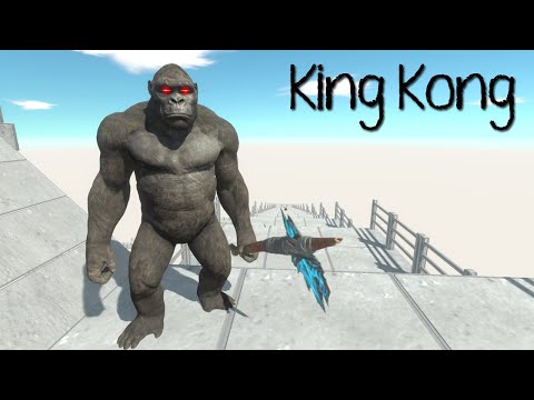 KING KONG DEATH FALL - Animal Revolt Battle Simulator (1Dinosaur)