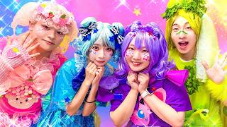 【コラボ】予算2万円、1万円、5000円で原宿ファッション作りチャレンジ！ボンボンTVさんとキラキラかわいいお洋服を作っちゃおう♪カラフルアイテムを使ってたくさんデコレーション♪【対決】