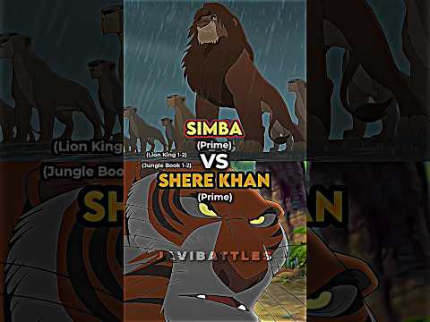 Simba Vs Shere Khan #edit #disney #versus #1v1 #simba #sherekhan #junglebook #lionking #shorts