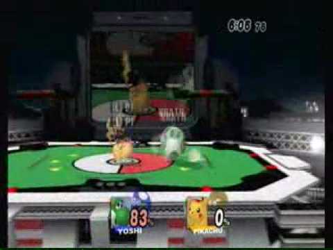 Brawl- : Yoshi vs Pikachu 2