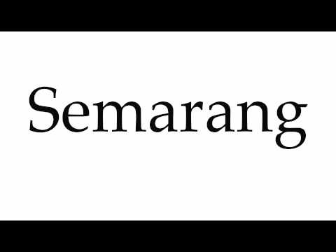 How to Pronounce Semarang