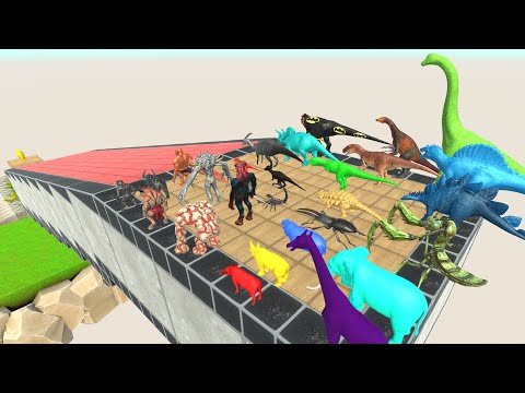 Colors Race To Get A Gold Pig #29 - Animal Revolt Battle Simulator
