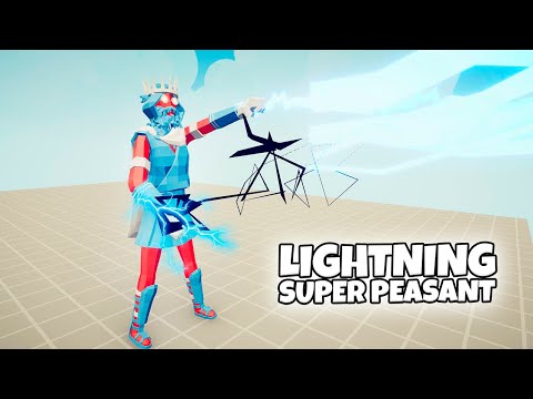 LIGHTNING SUPER PEASANT vs EVERY FACTION | TABS Totally Accurate Battle Simulator