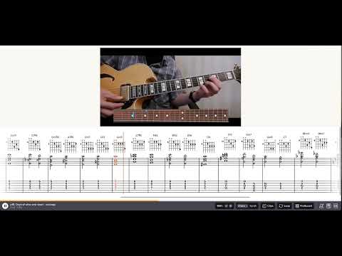 Days of Wine and Roses - chord voicings - guitar