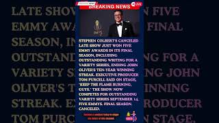 Colbert's Canceled Show Wins 5 Emmys, Breaks Oliver's 10-Year Streak i