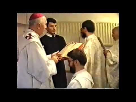 Archivny zaznam rukopolozenia na knaza Jozafat Vladimir Timkovic, OSBM Presov Slovakia 1 august 1993