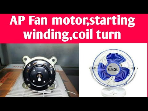 Ap fan motor 2800 rpm winding coil turn starting winding || motor rewinding in hindi.