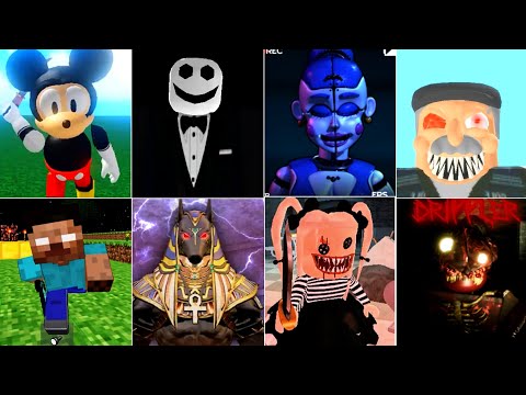 Caught #86 - Drippler Roblox - Mickey Mouse Elevator - Escape Mr Ms Electronic Store - Dead Realm