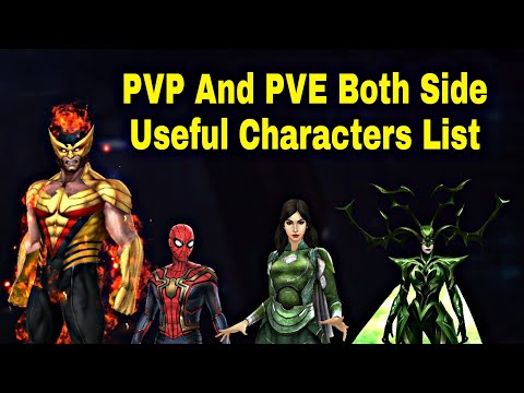PVP And PVE Both Side Useful Top 15 T3 And Transcend Characters List - Marvel Future Fight
