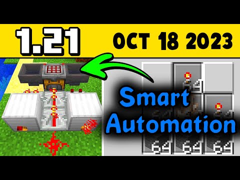 CRAZY SMART Auto Crafter! 😱 1.21 Minecraft Snapshot