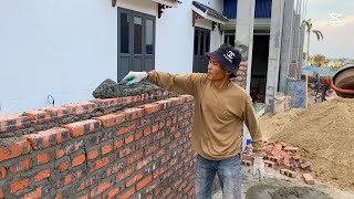 Journey to build a classic style house | Build house walls and stairs cheaply