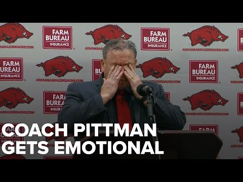 Arkansas's New Head Coach Sam Pittman Cried At Monday's Introductory Presser