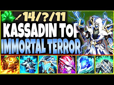 Meet IMMORTAL 5000+ HP KASSADIN Top Build ~ The TRUE 1v5 LATE GAME TERROR 🔥 LoL Kassa s12 Gameplay