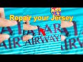 How To Repair Glue Your Jersey Tutorial Unstuck Letters Peeled Off Symbols Letter Emblems