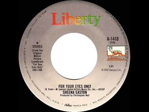 1981 HITS ARCHIVE: For Your Eyes Only - Sheena Easton (stereo 45)