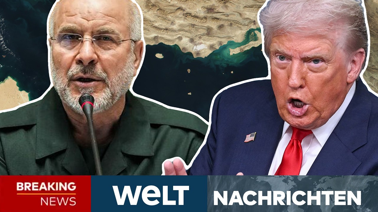 WEGEN US-BLOCKADE: Iran droht mit erneuter Schließung der Straße von Hormus! | WELT LIVE