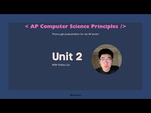 Nozomio | AP Computer Science Principles | Unit 2 Review