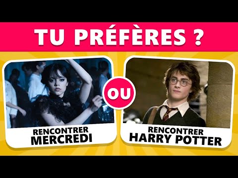 Tu préfères Mercredi Addams Vs Harry Potter