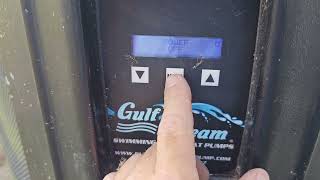 How to set pool and spa temp set point on a Gulf stream heat pump@ sweet water