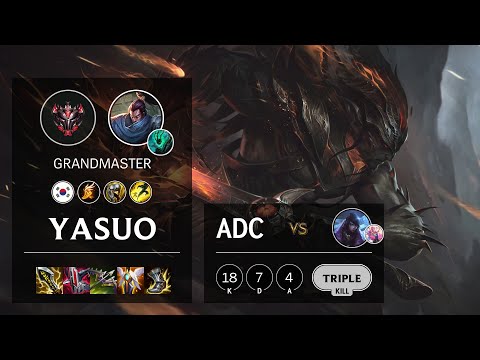 Yasuo ADC vs Aphelios - KR Grandmaster Patch 11.2