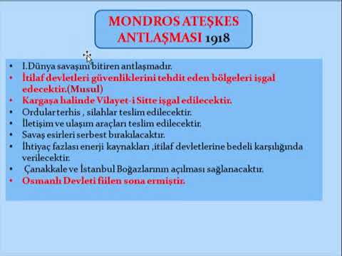 44 MONDROS ATEŞKES ANTLAŞMASI