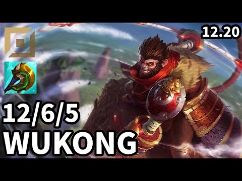 Wukong Top vs Nasus - Ranked Master - Patch KR 12.20