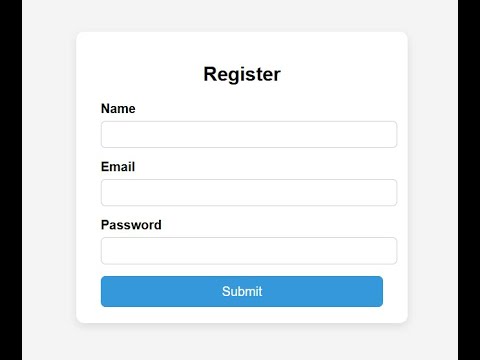 Form Validation Using Html Css Javascript Mini Project Idea