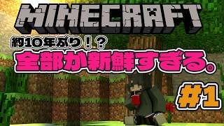 約10年ぶりにマイクラをやったら、全部が新鮮すぎた。#1