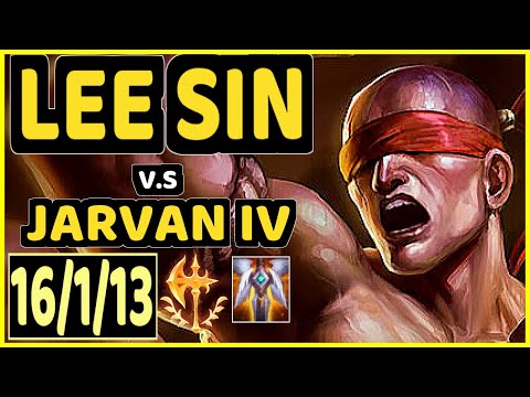 STEFAN (LEE SIN) vs JARVAN IV - 16/1/13 KDA JUNGLE GAMEPLAY - EUW Ranked GRANDMASTER
