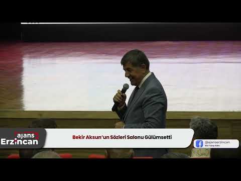 Bekir Aksun’un Sözleri Salonu Gülümsetti