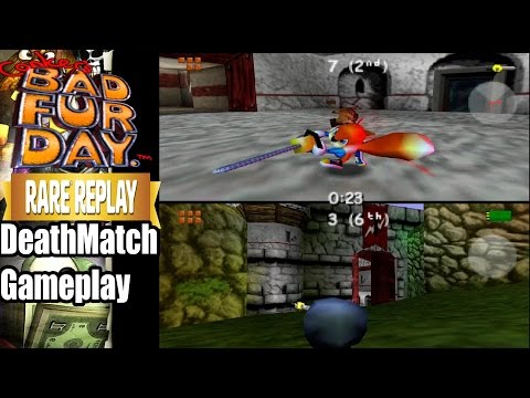Rare Replay : Conker's Bad Fur Day - Deathmatch Multiplayer Gameplay - All Maps [ HD ]