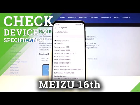 How to Check Phone Specifications in Meizu 16th – Find Out Smartphone Info