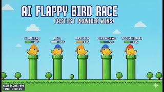 Which AI INFERENCE PROVIDER can build Flappy Bird FASTEST?