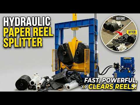 Reel Splitter Machine Paper Plastic video by Fab Tex Engineering Works
