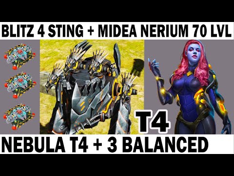 BLITZ 4 STING МК2 + MIDEA NERIUM 70 LVL WAR ROBOTS REMASTERED