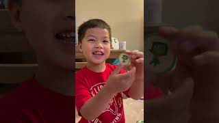 My son loves checking out the #POGS he wins in our games!