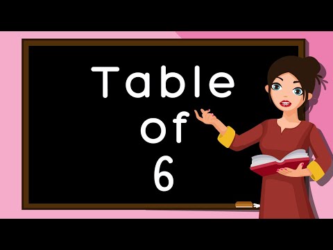 Table of 6,Learn Multiplication Table of Six 6 x 1 = 6,Times Tables Practice,6 Times Tables song