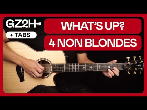 What's Up Guitar Tutorial 4 Non Blondes Guitar Lesson |Chords + Strumming + Lead|
