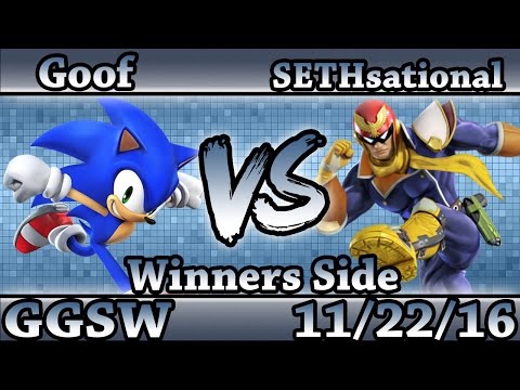 GGSW 8 - Goof (Sonic) Vs SETHsational (C.Falcon) Smash Wii U Winners Side - Smash 4