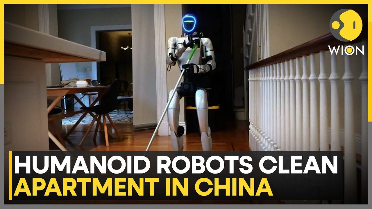 Humanoid Robots Clean Entire Apartment in China | WION