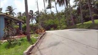 preview picture of video 'Barbados Bicycle cam # 34 [Welchman Hall]'