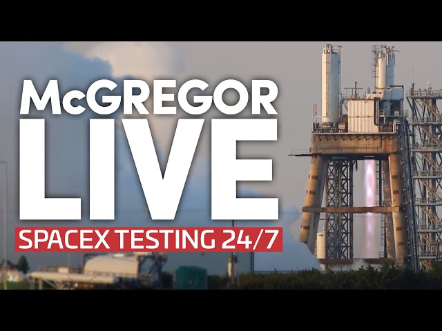 テキサス州マクレガーにあるスペースXのエンジン燃焼試験施設