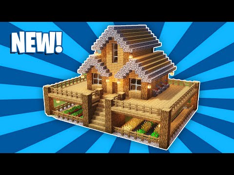 Minecraft House Tutorial :  (#13) Large Wooden Survival House (How to Build)