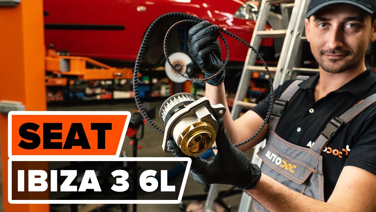 Comment changer : pompe à eau & kit de courroie de distribution sur Seat Ibiza 6L1 - Guide de remplacement