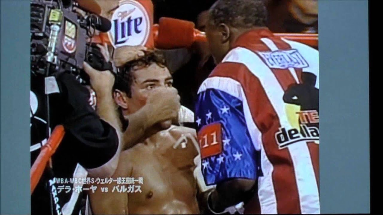 オスカー・デラ・ホーヤVSフェルナンド・バルガス　スーパーウェルター王座統一戦２Ｒまで