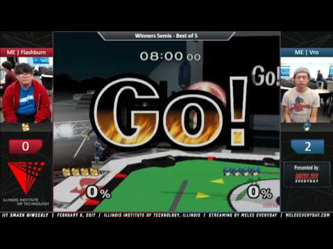 IIT Biweekly [2/8/17] - ME | Flashburn (Falco) vs. ME | Vro (Marth) - SSBM - Winners Semis