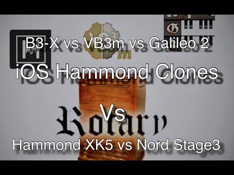 iOS Hammond clones vs Hammond XK5 vs Nord Stage 3