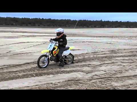 AJ rallying his 110, Nolan on a 250, and E on her 90.