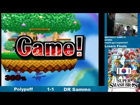 Polypuff (Marth) vs DR Sammo (Fox) | Losers Finals(Bo5) | BESTBOUT SSBM VI @CONG