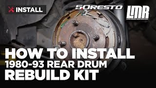 1980-1993 Mustang 5.0 Resto Rear Drum Brake Rebuild Kit - Install & Review